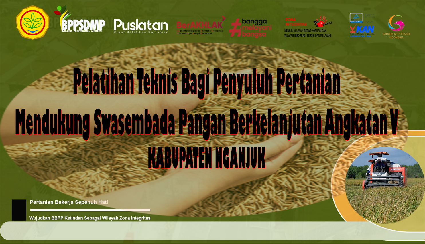 Pelatihan Teknis Bagi Penyuluh Pertanian Mendukung Swasembada Pangan Angkatan V