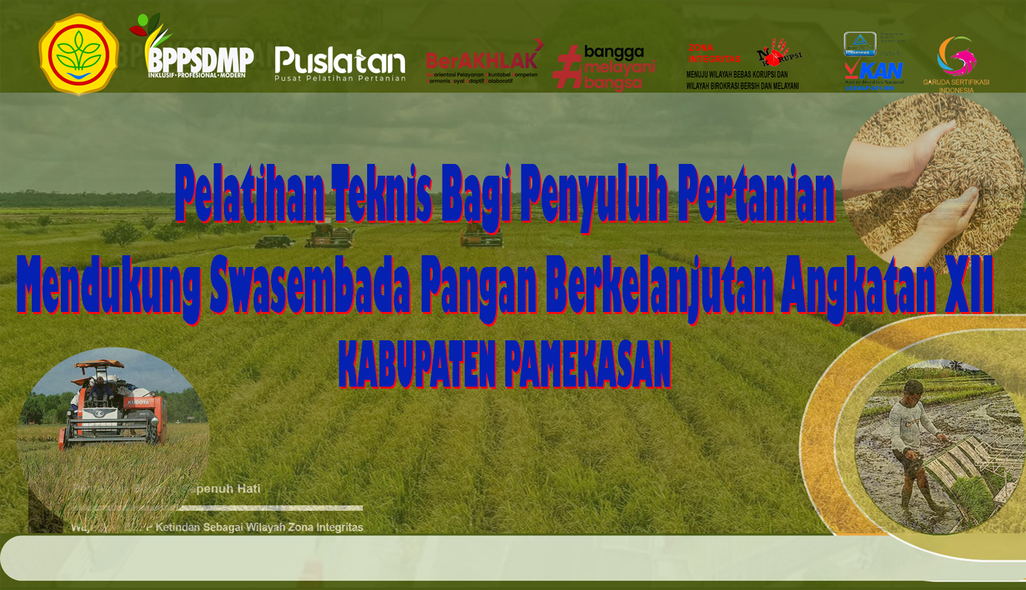 Pelatihan Teknis Bagi Penyuluh Pertanian Mendukung Swasembada Pangan di Kabupaten Pamekasan Angkatan XII